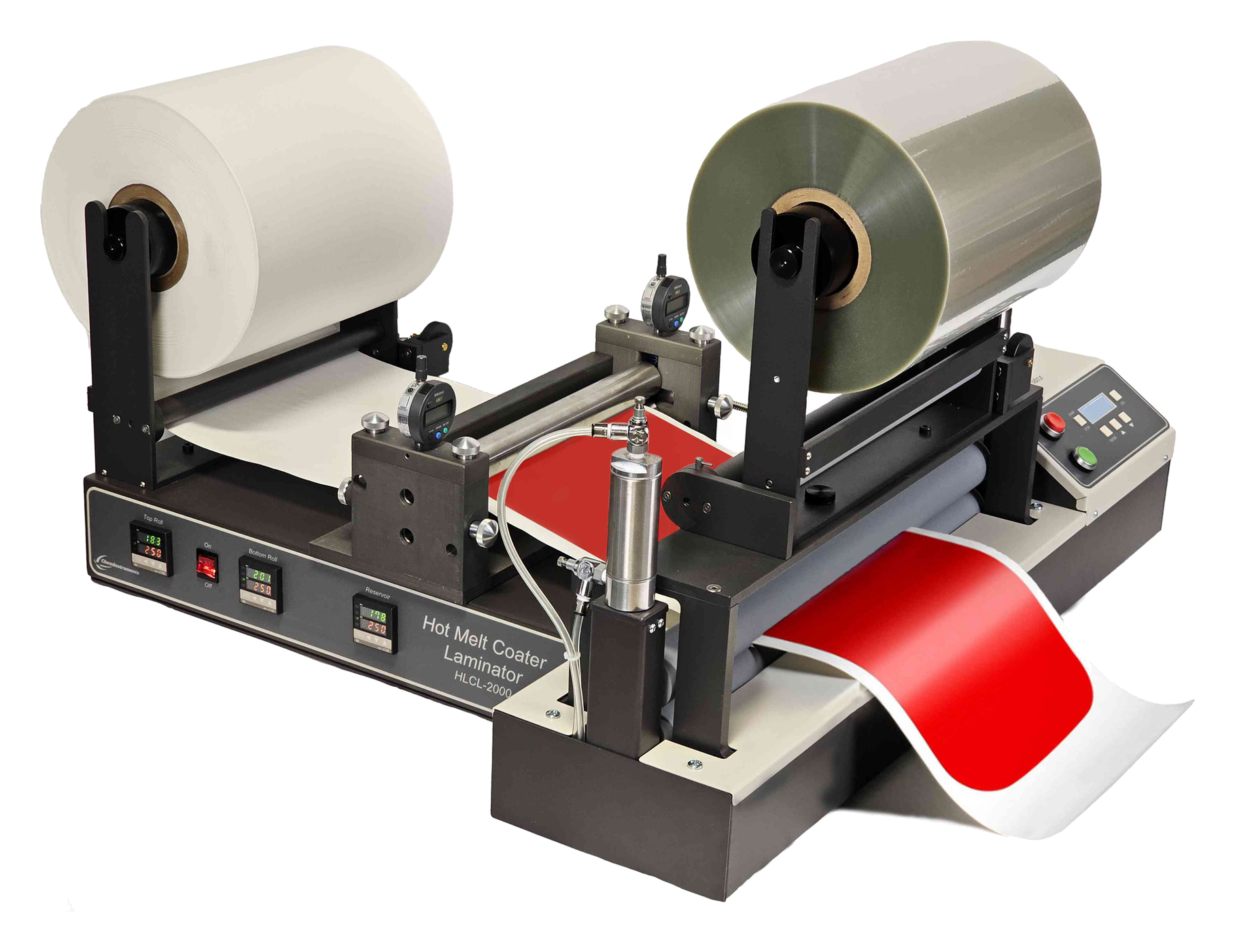 Representative laboratory hotmelt coater, isolated product photograph