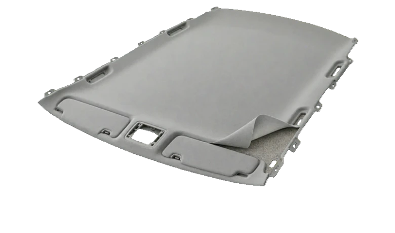 Headliner textile and carrier