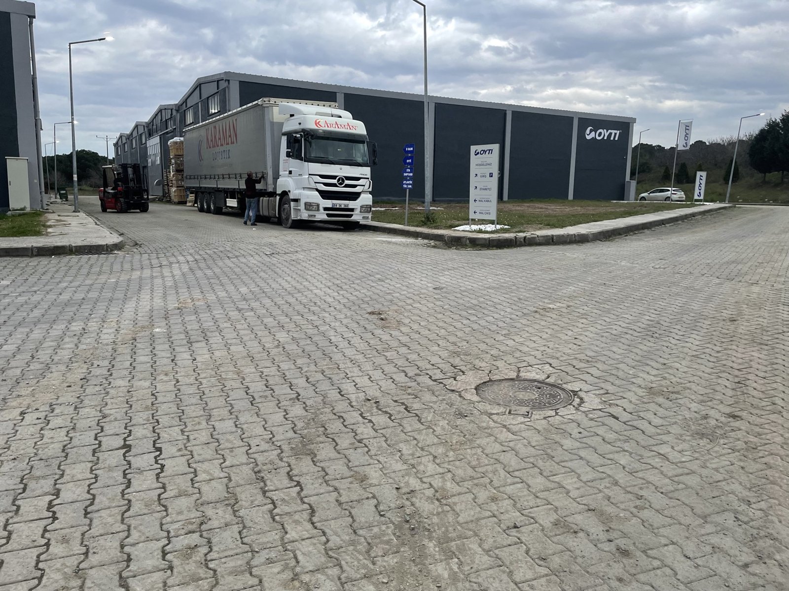 Truck outside the OYTI production facility