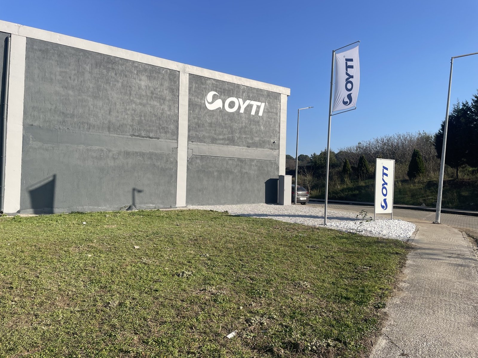 OYTI production site and branded flags in Yalova