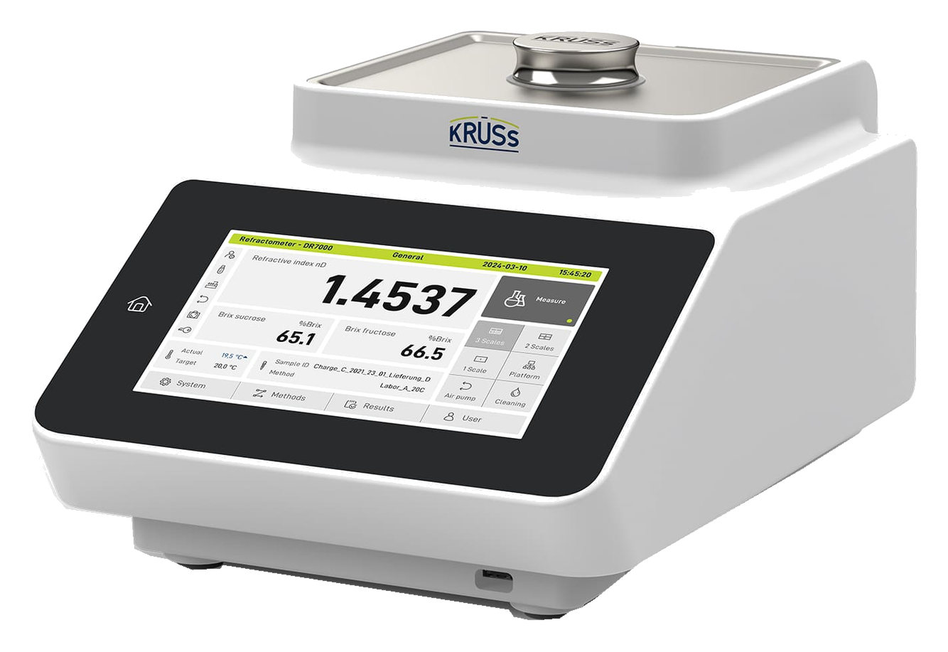 Representative refractive-index refractometer, isolated product photograph