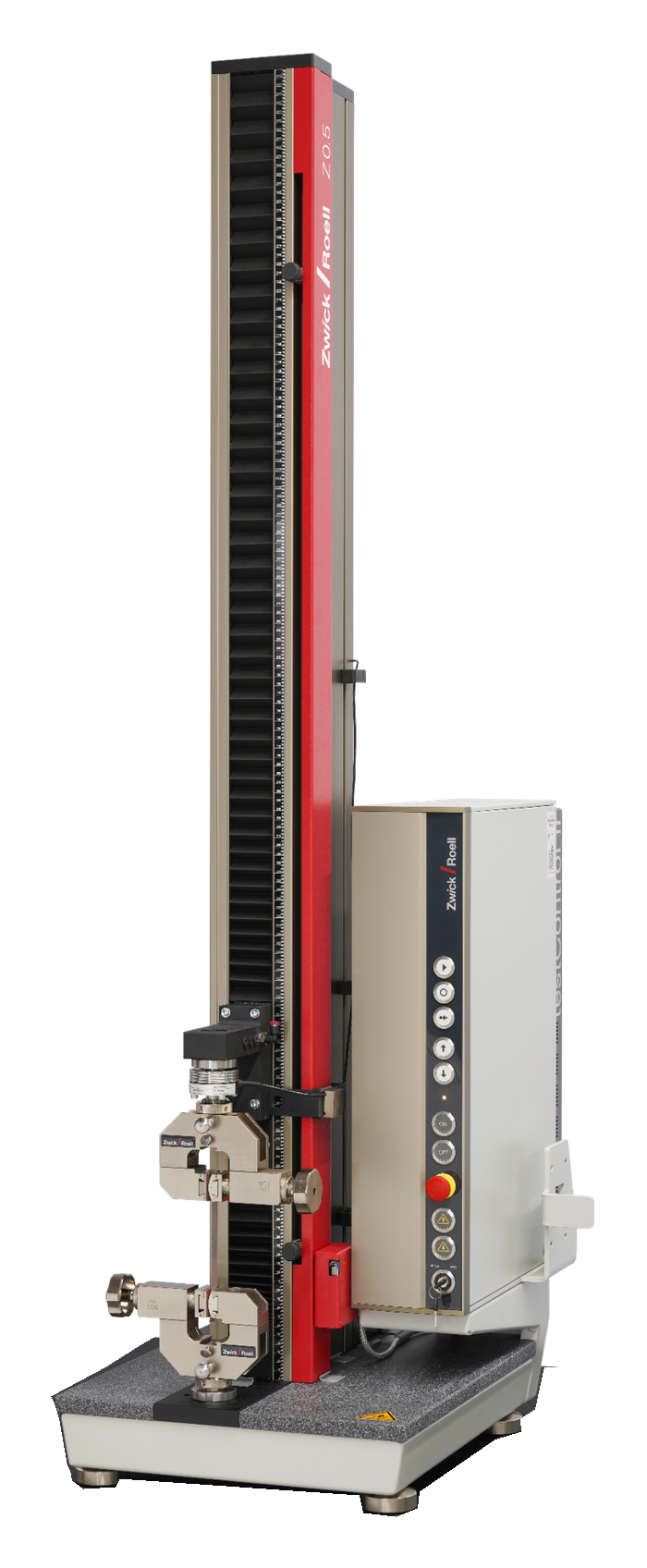 Representative zwick tensile testing machine, isolated product photograph